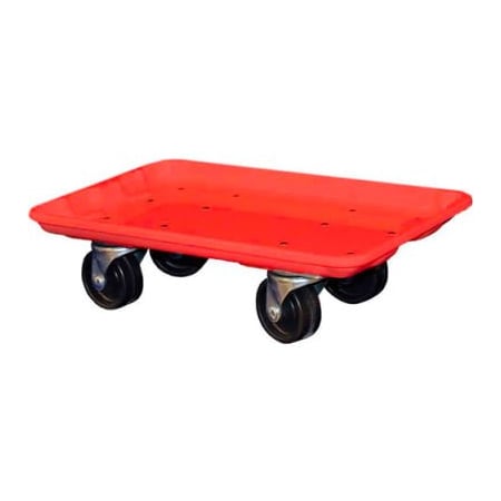 Mfg Tray Molded Fiberglass Toteline Dolly 780238 for 17-7/8" x10"-5/8" x 5" Tote, Red 7802385280